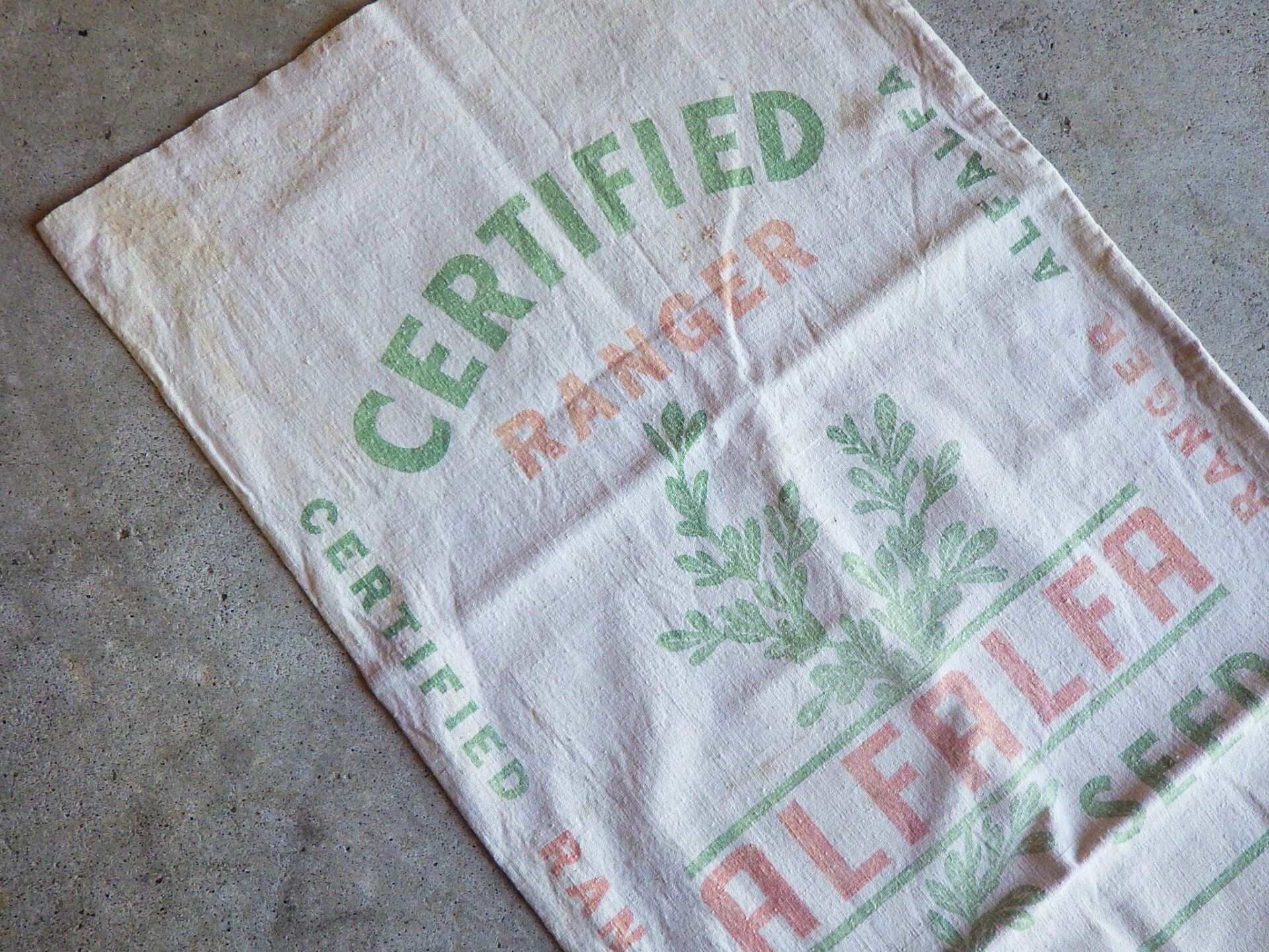 Vintage seed sack (A) ビンテージ シードサック | JAM-DAY