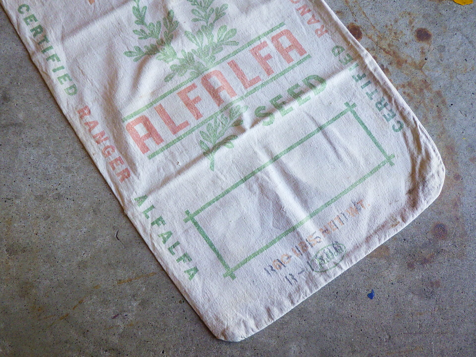 Vintage seed sack (A) ビンテージ シードサック | JAM-DAY