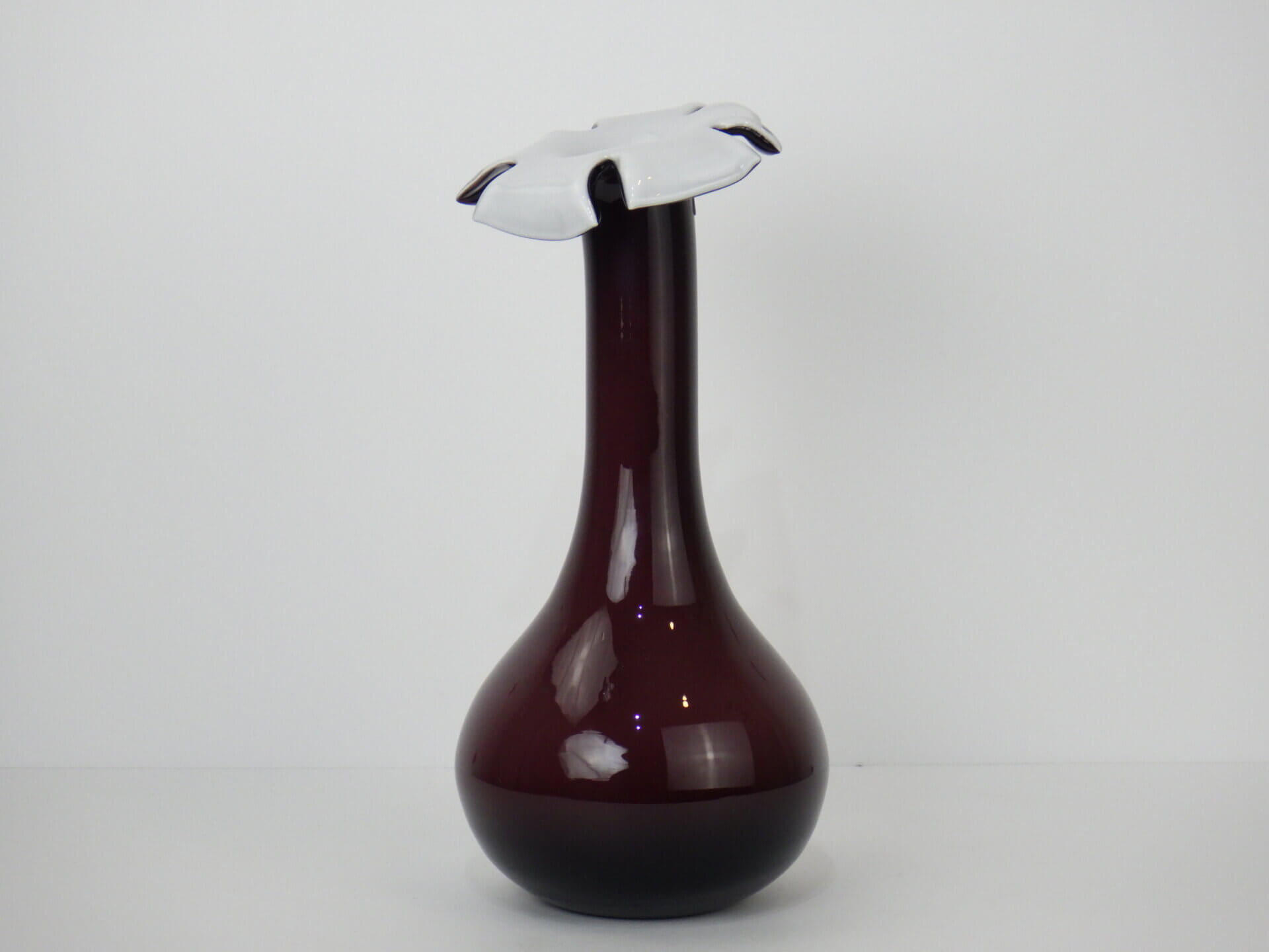 Vintage Art Glass Vase（H28cm）ビンテージ ガラス フラワーベース
