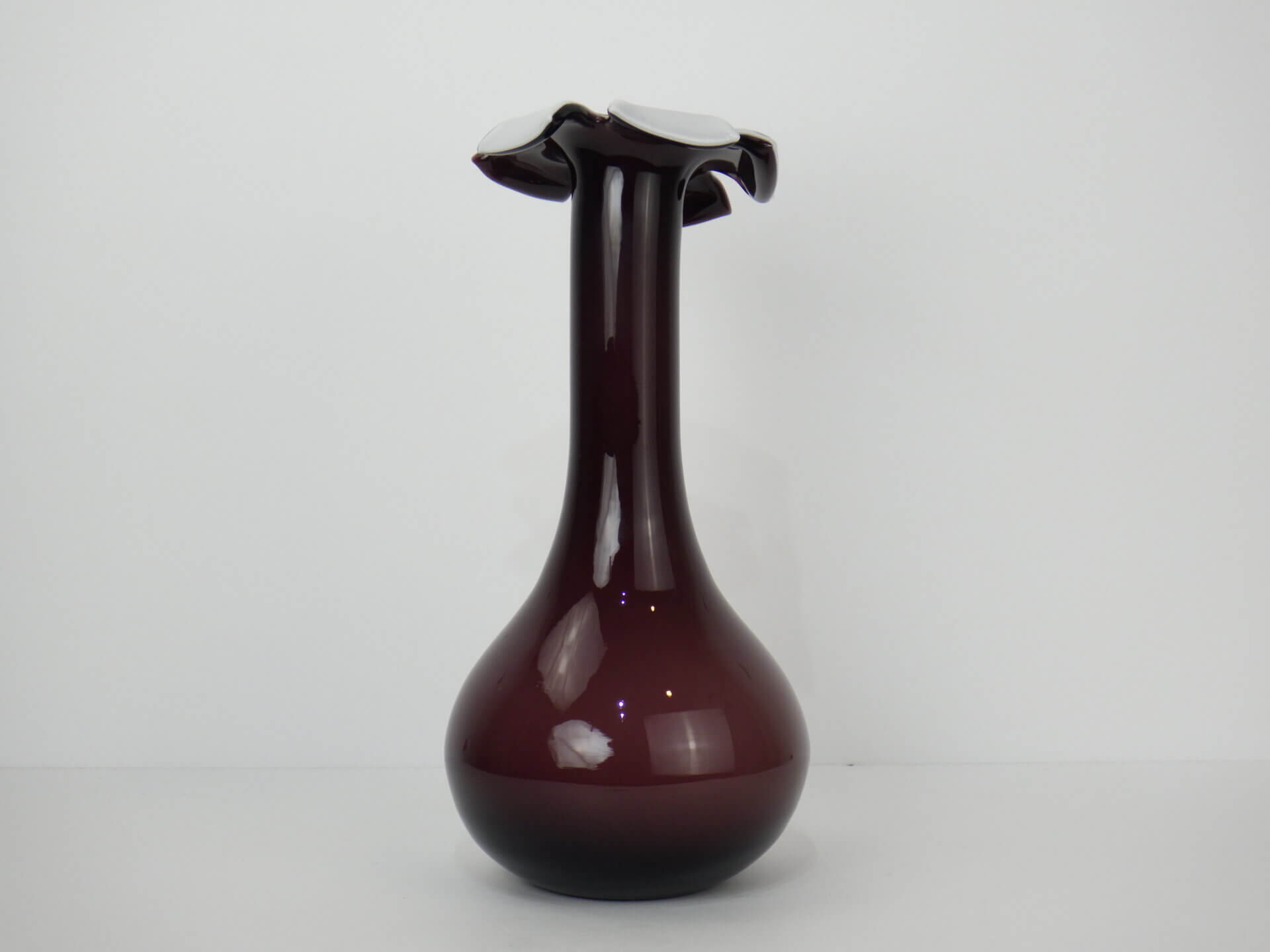 Vintage Art Glass Vase（H28cm）ビンテージ ガラス フラワーベース