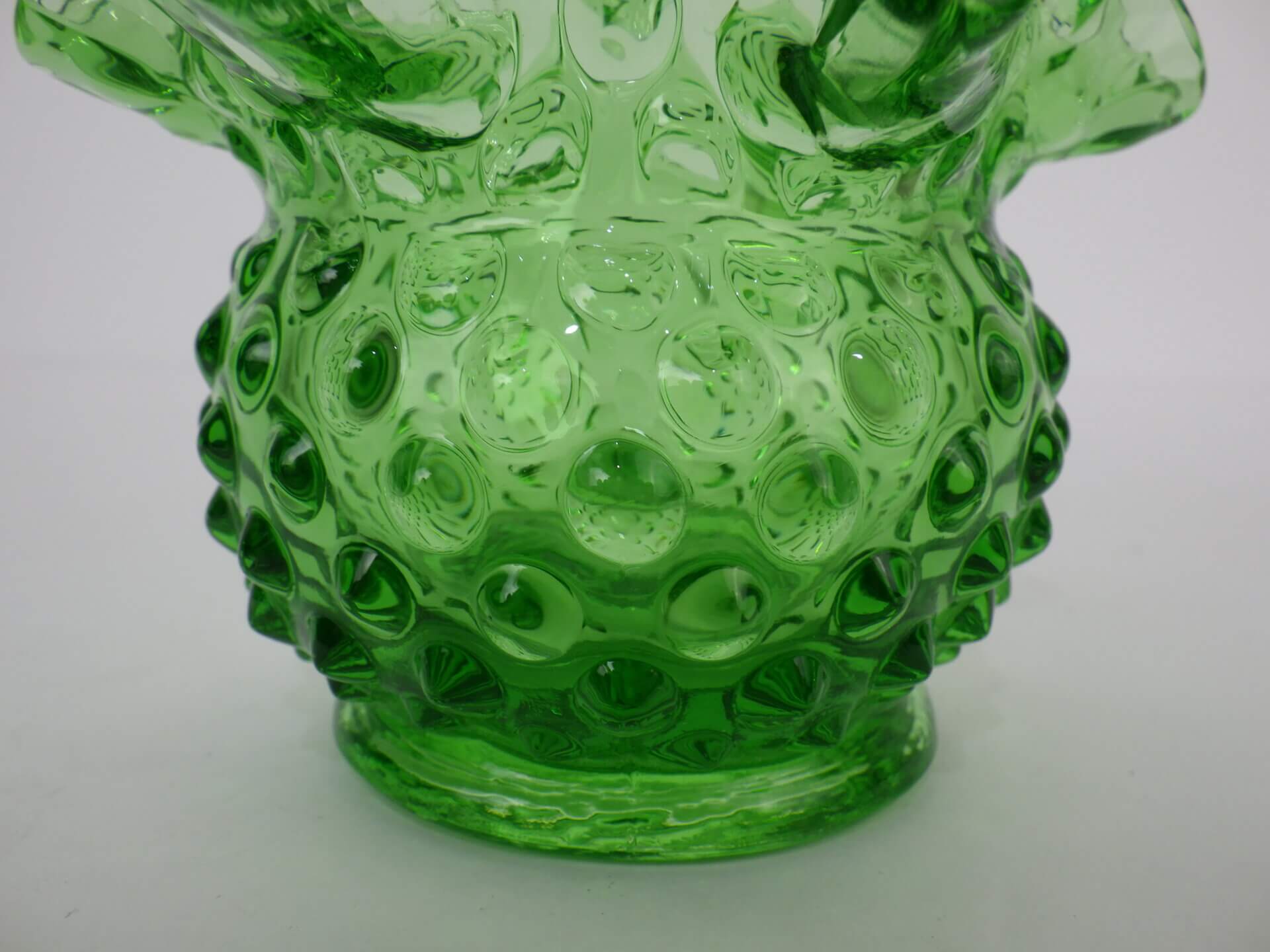 Fenton” Vintage Art Glass Vase（H7.8cm）ビンテージ ガラス フラワー