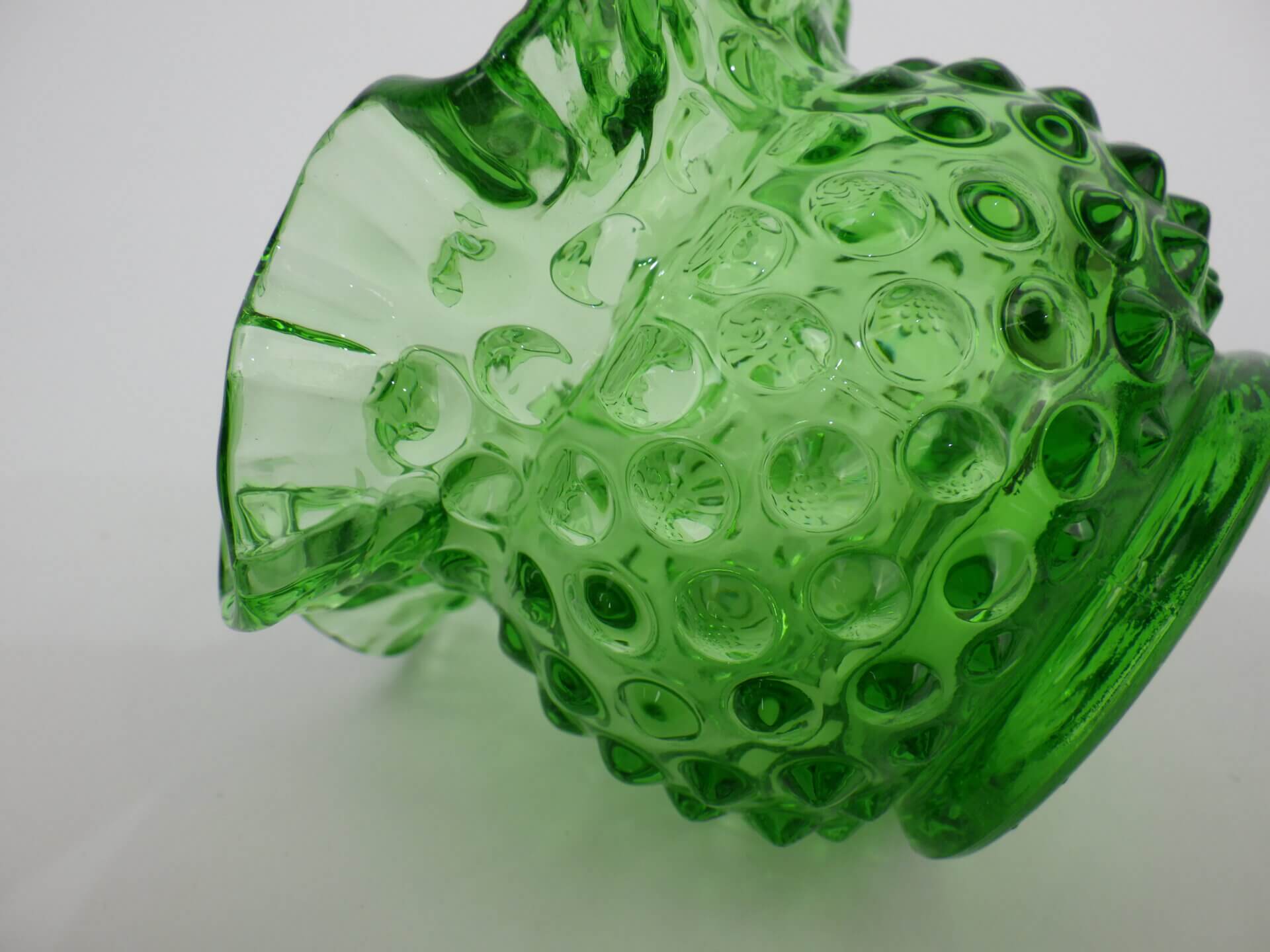 Fenton” Vintage Art Glass Vase（H7.8cm）ビンテージ ガラス フラワー